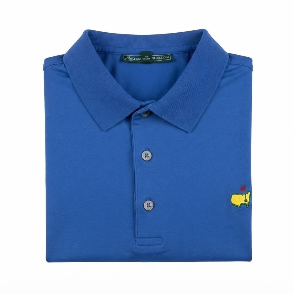 The Masters Collection Golf Polo Shirt Men XL Royal Blue Augusta National Short